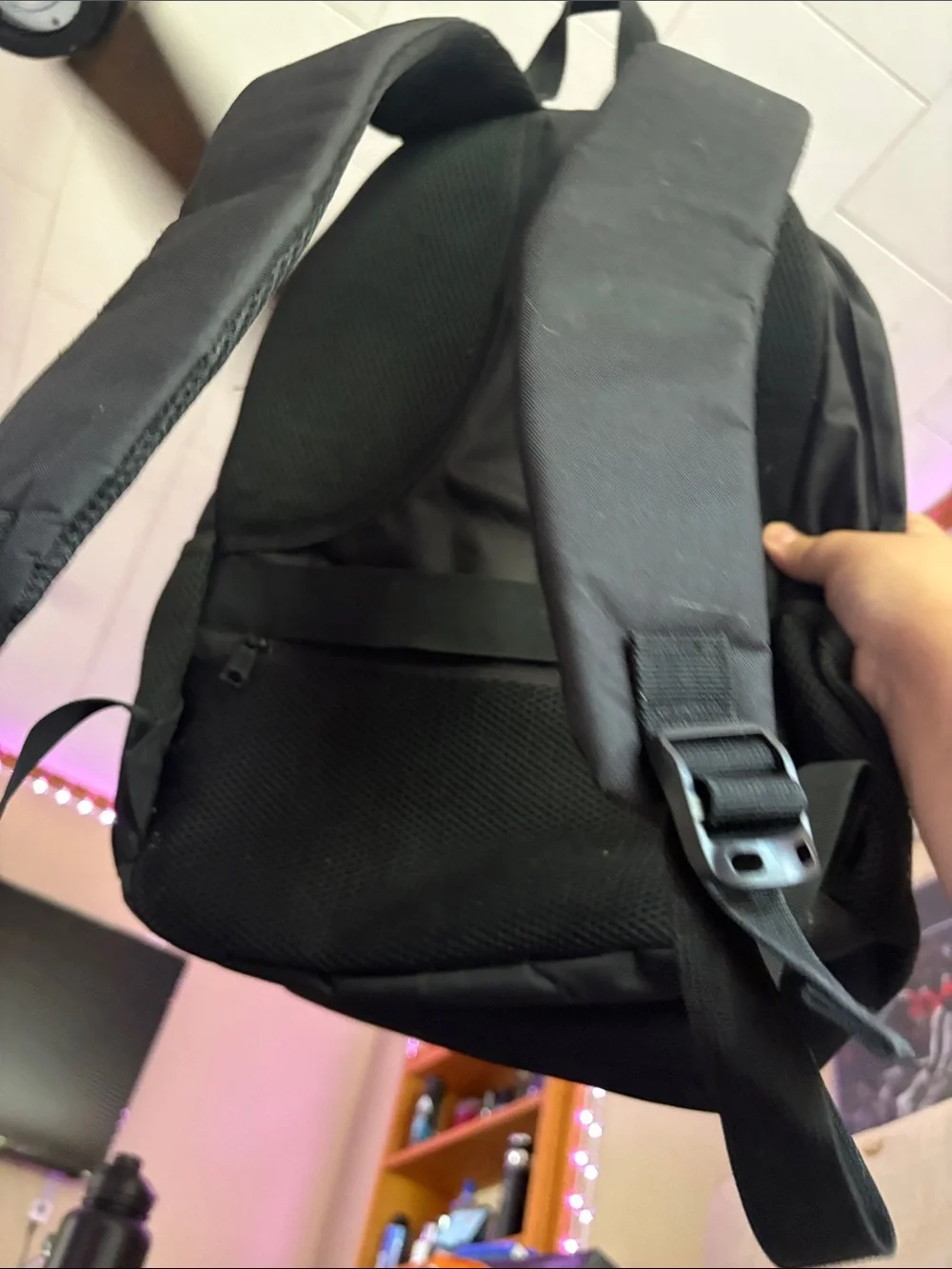 Windsor Black Men's Backpack with Front Organizer Pocket